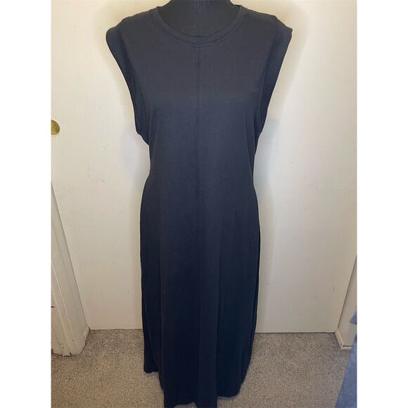 NWT Free People Simone Open Back MIDI Dress Sz Large $88 black sold out! - Picture 2 of 9